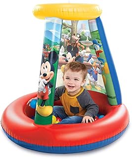 Mickey Mouse 94782 Ball Pit, 1 Inflatable + 15 Soft-Flex Balls
