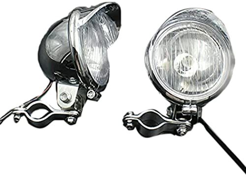 epeigo Phare antibrouillard pour moto 12 V avec support de fixation pour clignotant 25-35 mm Cover