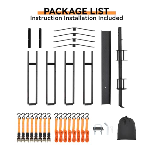 Dirt Bike Carrier for 2,Motorcycle Carrier Hitch Mount with Ramp,Heavy Duty Bike Rack for 2 Ebikes,Receiver Hitch Ebike Carrier with Ratchet Straps,Stabilizers 600 Lbs - Thumbnail 6