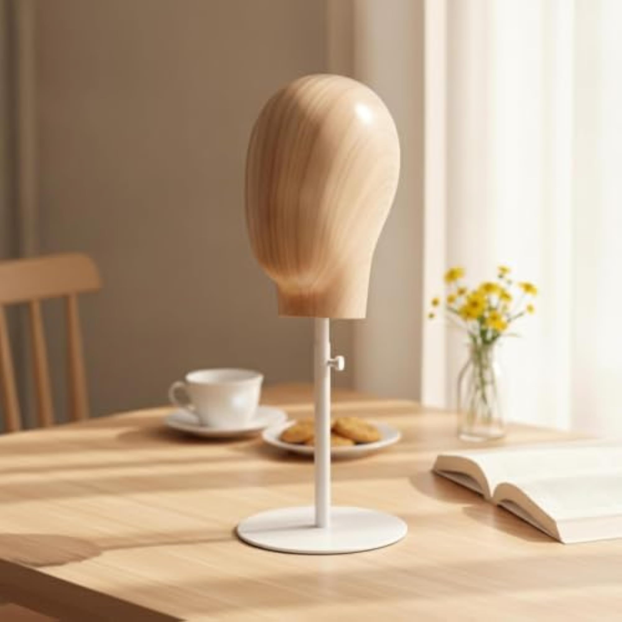 Mannequin Head with Stand for Hairpiece Display