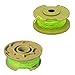AC80RL3 Replacement Spool Line Compatible with 18v, 24v, 40v Cordless Trimmers,Weed Eater String Autofeed Replacement Spools Line (8Spool,2Cap) Fluorescent Green