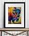Mighty Bison Abstract National Park Farmhouse Landscape 11x14 Unframed Poster American Buffalo Cabin Painting Vibrant Rustic Style, Wildlife Decor for Western and Naturalistic Outdoors, Animal Artwork