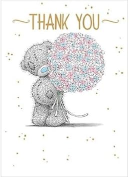 Amazon Com Me To You Thank You Card Blank Inside Thanks Cards Tatty Teddy Bear Everything Else