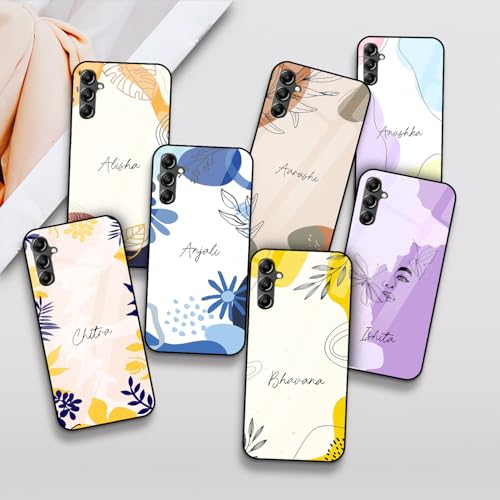 Image of COLORflow Back Cover Compatible with Samsung Galaxy A14 5G / 4G | Aesthetic Name Customized | Shockproof TPU Bumper with Camera Protection Back Cover Compatible with Samsung Galaxy A14 5G / 4G