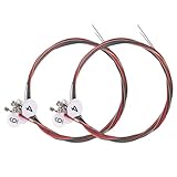 AKOOSY Stahl Gitarrensaiten 2 Satz Ersatzsaiten für Akustik und Bassgitarren Komplette Satz mit...