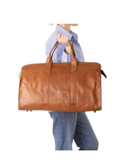 Fourre-tout en cuir véritable TOSCANA idéal pour vos week-ends