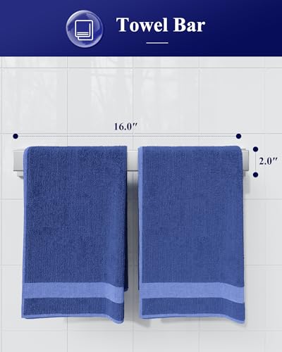 image for Kitsure 5-Pieces Bathroom Hardware Set & Accessories, Rustproof Towel 
