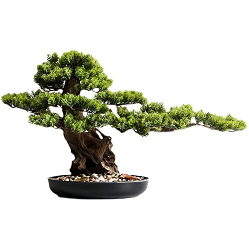 Bonsaï artificiel intérieur en pot céramique pour décor de bureau - 2