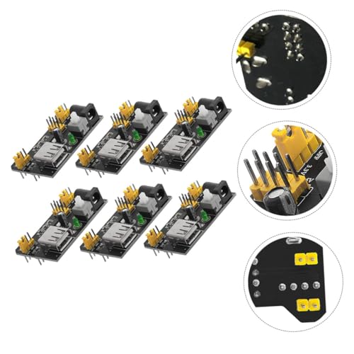Módulo de alimentación para placa de pruebas y suministros compatibles de electrónica de 6 uds 3