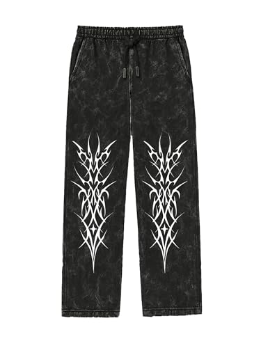 Image of fanideaz Mens Cotton Baggy Trackpant for Men | Streetwear Loose Fit Track Pants for Men | Comfortable Breathable Cotton Casual Wear Lower for man Stylish