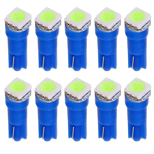 ECCPP 10x Instrument Cluster Dash Panel Lights T5-1-5050-SMD-Ice Blue 17, 18, 27, 37, 58, 70, 73, 74, 79, 85, 86, 206, 207, 286, 306, 307, 308, 406, 407 2721