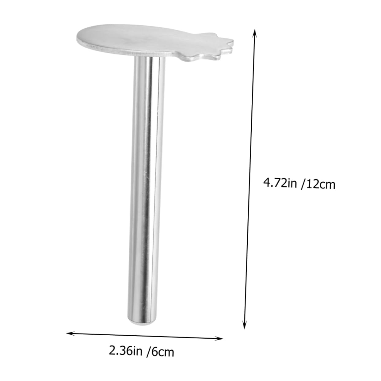 OUNONA 1Pc Pineapple Shape Press Mold Food Grade Metal Biscuit Mould for Baking for Cookies Chocolates and Crafts Easy to Use with Long Handle Design Kitchen Tool