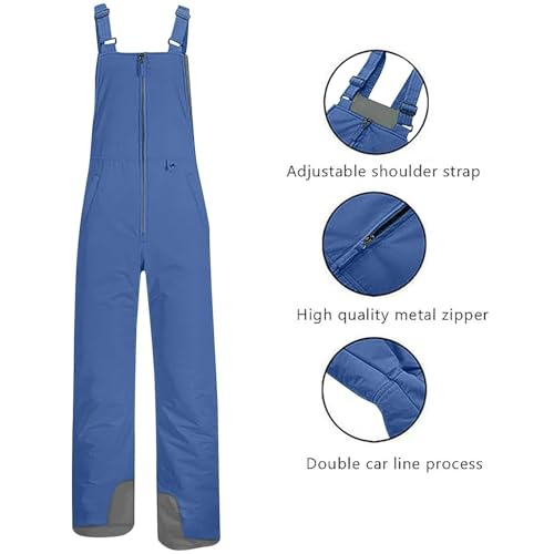 Ski Jumpsuit Women Ski Snow Overalls Insulated Bib Waterproof Winter Pants Adjustable Suspenders Insulated Coveralls2