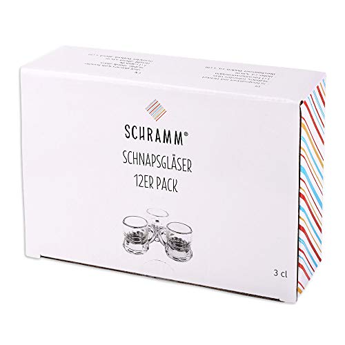 Schnapsgläser 12er Set mit Henkel für Schnaps und Shots