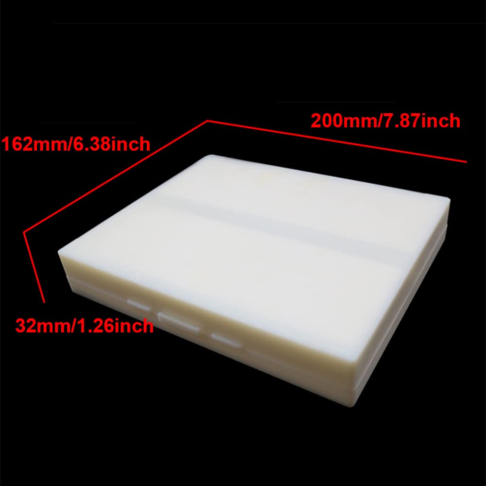 TopHomer ABS Plastic Microscope Slide Box Microscope Slides Specimens Protect Case Double-Row Slide Box(50 Grids)