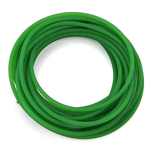 High-Performance Urethane Round Belting, PU Transmission Belt Polyurethane Round Belt for Drive Transmission Green (5mm x 10m)