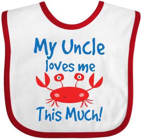inktastic My Uncle Loves Me Nephew Niece Crab Baby Bib