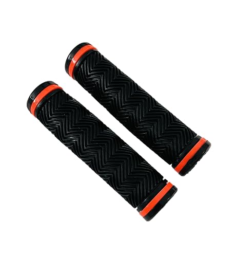 Image of ShreNik Bicycle Handlebar Grip Set Soft Rubber Non Toxic Anti-Slip Standard Size Colored Cycle Handle Grip Length 12.5 cm