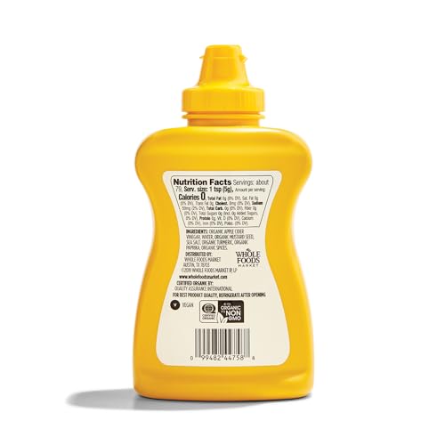 Image of 365 by Whole Foods Market, Organic Yellow Mustard, 14 Ounce (Pack of 2)