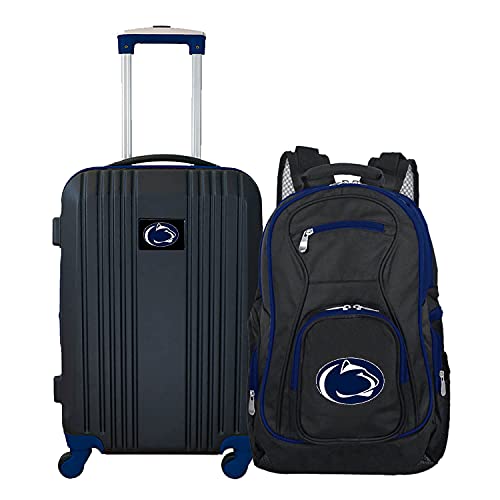 Denco Pennsylvania State University Lions 2-Piece Luggage Set, Includes 21-inch Two-Tone Hardcase Spinner and 19
