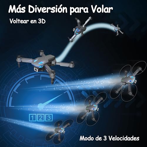 Wipkviey T28 Drohne mit 1080P-HD-Kamera – Professionelle Drohne für Kinder und Anfänger, RC-Quadrokopter mit WiFi-Live-Video und 2 Akkus, Spielzeug für Mädchen und Jungen – Bild 4