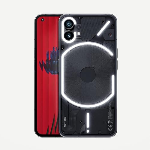 Image of Nothing Phone (1) 5G (Black, 12GB RAM, 256GB Storage) | 6.55 inch 120Hz OLED Display | 50MP+50MP | 16MP Front Camera | Qualcomm Snapdragon 778G+ Processor | Incredible Wireless Charging