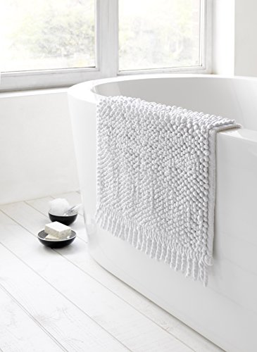 De Witte Lietaer 180673 Popple Bath Mat 50 x 80 cm Cotton, white, 50x80 cm