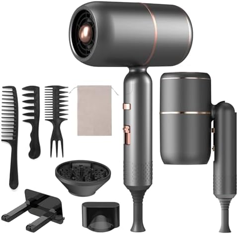 Carehabi Secador de pelo de iones de 2400 W constante, secador de...