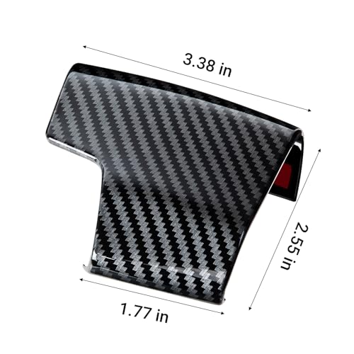 PURISUN Sporty-Style Carbon Fiber Textured knob Shift Lever Cover Trim is Compatible with Audi2019-2025A6 S6 RS6 A7 RS7;2020-2025 S7 Q7 A8 S8; 2021-2025 RSQ8 Accessories(ABS with Carbon Fiber Pattern by PURISUN - Used condition - Image 8