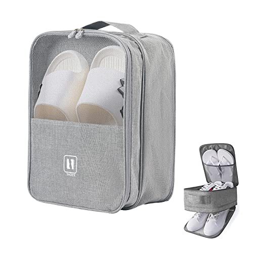 Sacs de Voyage pour Chaussures, Housses Chaussures Portable, Multicouche Sacs de Chaussures Portables avec Fermeture à glissière, Peut être utilisé en Combinaison avec Une Valise à roulettes Cover