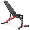 Marbo Sport, Drukbank, halterbank, verstelbare trainingsbank MH-L115, persbank, gewichtbank, verstelbare bank, fitnessstudio, multifunctioneel, EU 107815-TR zwart