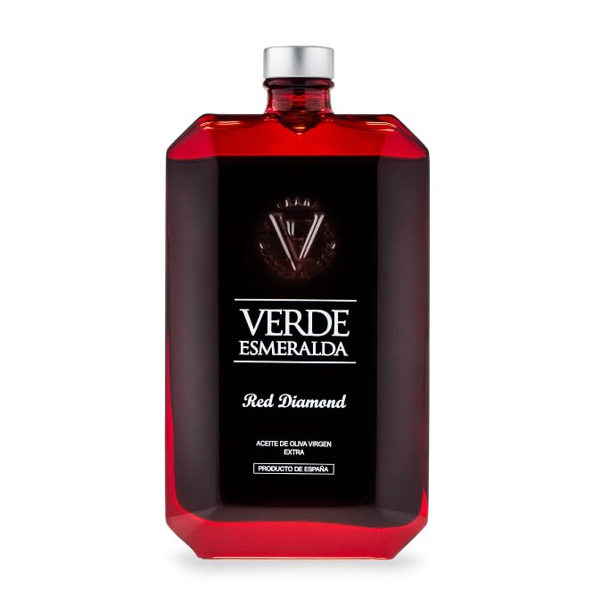 Aceite de Oliva Virgen Extra Red Diamond Royal 500 ml – AOVE de Jaén – Extracción en Frío – Sabor Suave y Equilibrado - Verde Esmeralda - Miaove