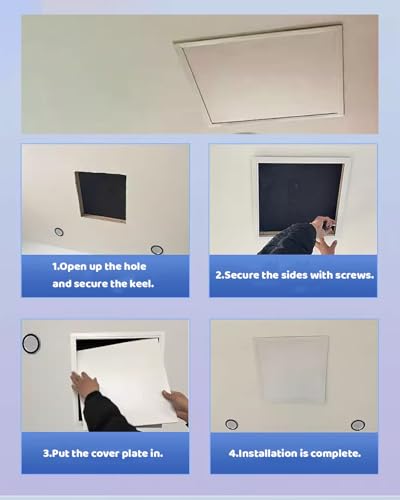 Panneau d'accès de plafond en aluminium avec trappe d'inspection robuste - 6