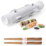 Sushezi High-End Sushi Maker Kit- Premium Sushi Bazooka + Authentic Reusable Chinese Chopsticks Set- Best Sushi Roller Machine For Easy Homemade Sushi- Top Sushi Rolling Kit, Excellent For Beginners