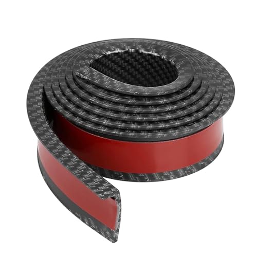 1pcs 4.93Ft Car Wheel Arch Trim,Fender Flares Arches Wing Expander Anti-Collision Strip for Pickup SUV Fender Flare Edge Trim (3.8CM,Black)