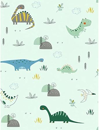 Amazon 9330 壁紙 ウォールペーパー 恐竜 ミントグリーン 53cm X 1005cm 並行輸入品 壁紙