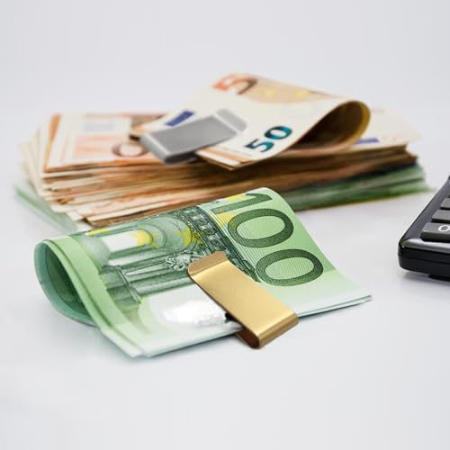 2 PCS Stainless Steel Slim Money Clips Sturdy Cash Receipt Note Clip Credit Card Wallet Bill Holders for Men and Women4