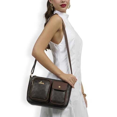 Image of Lavie Women's Monogram Elsa Pocket Crossbody Sling Bag | Ladies Purse Handbag | Gift for Women