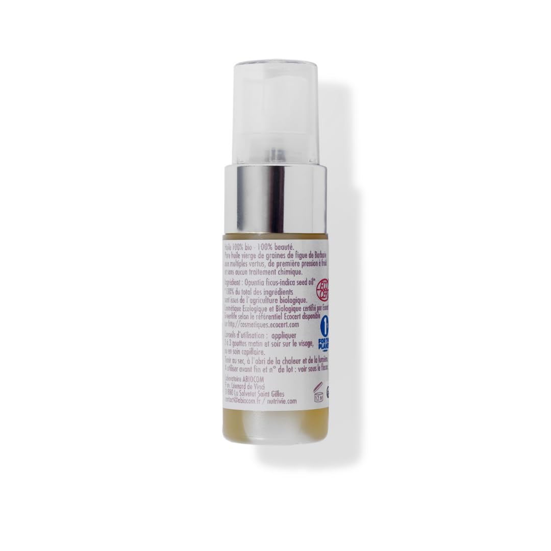 Nutrivie Huile de Pépins de Figuier de Barbarie Bio 15 ml