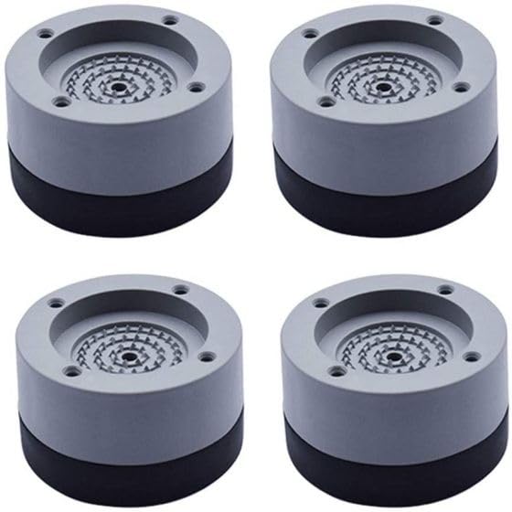 4 Pcs Anti Vibration Washing Machine Non-Slip Pads Noise Cancelling Mat Non Slip Rubber with Resin Fiber Plastic Protects Room Floor Anti Vibrasion Pads