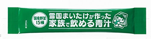 Amazon | 15種の国産野菜 雪国まいたけが作った家族で飲める青汁 3g×21