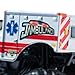 Monster Jam Jambulance Die-Cast Vehicle, 1:64 Scale, White Ambulance Monster Truck Toy, Ages 3 and Up