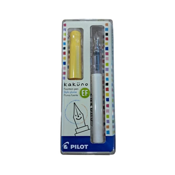 Image of Pilot Kakuno Soft Yellow Fountain Pen - Extra Fine Nib