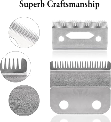 2 Set Stagger Zahnhaarschneidemaschine Klingen für Wahl Clippers Wahl 5-Star Senior Magic Clip kompatibel mit 8148, 8504, 1919, 2241, 2240, 8591