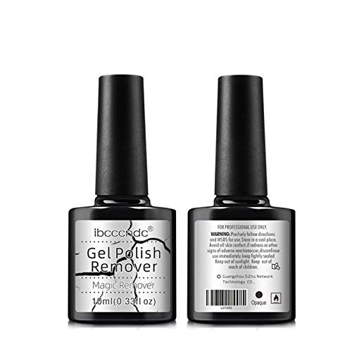 Nail Polish Remover Finger Nail Magic Professional Easily Quickly Removes Soak-Off Gel Polish Quickly Easily Don'T Hurt Your Nails Natural Gel Sculptured Nails 10 ml/0.33 oz (2 Pack)