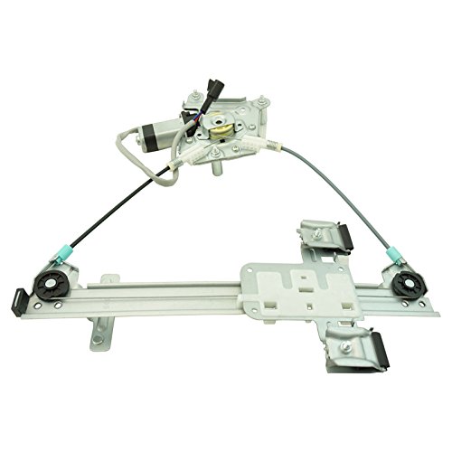 Image of TRQ Rear Left Power Window Regulator & Motor Assembly Drivers Side Compatible with 2007-2014 Cadillac Escalade Chevrolet Tahoe GMC Yukon