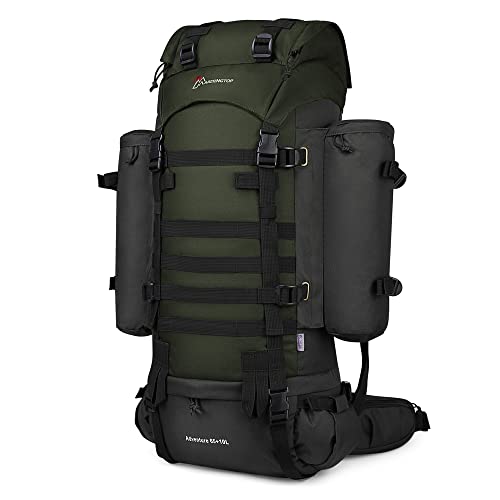 Mardingtop 65+10L Rucksack Taktischer Rucksack Wanderrucksack Trekkingrucksack YKK Zipper mit der großen Kapazität