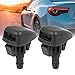 X AUTOHAUX 2pcs KD45-67-510 Car Windshield Wiper Washer Nozzle Spray Jet Replacement for Mazda 3 6 CX-5 CX-9