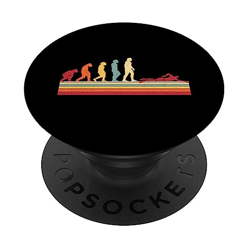 Evolución del hombre Natación retro vintage nadadores PopSockets PopGrip Intercambiable
