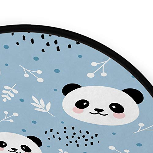Paillasson rond panda antidérapant fini les sols mouillés